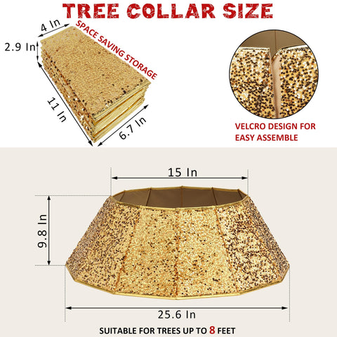 Blissun close-up of sewn golden sequins highlighting durable festive texture