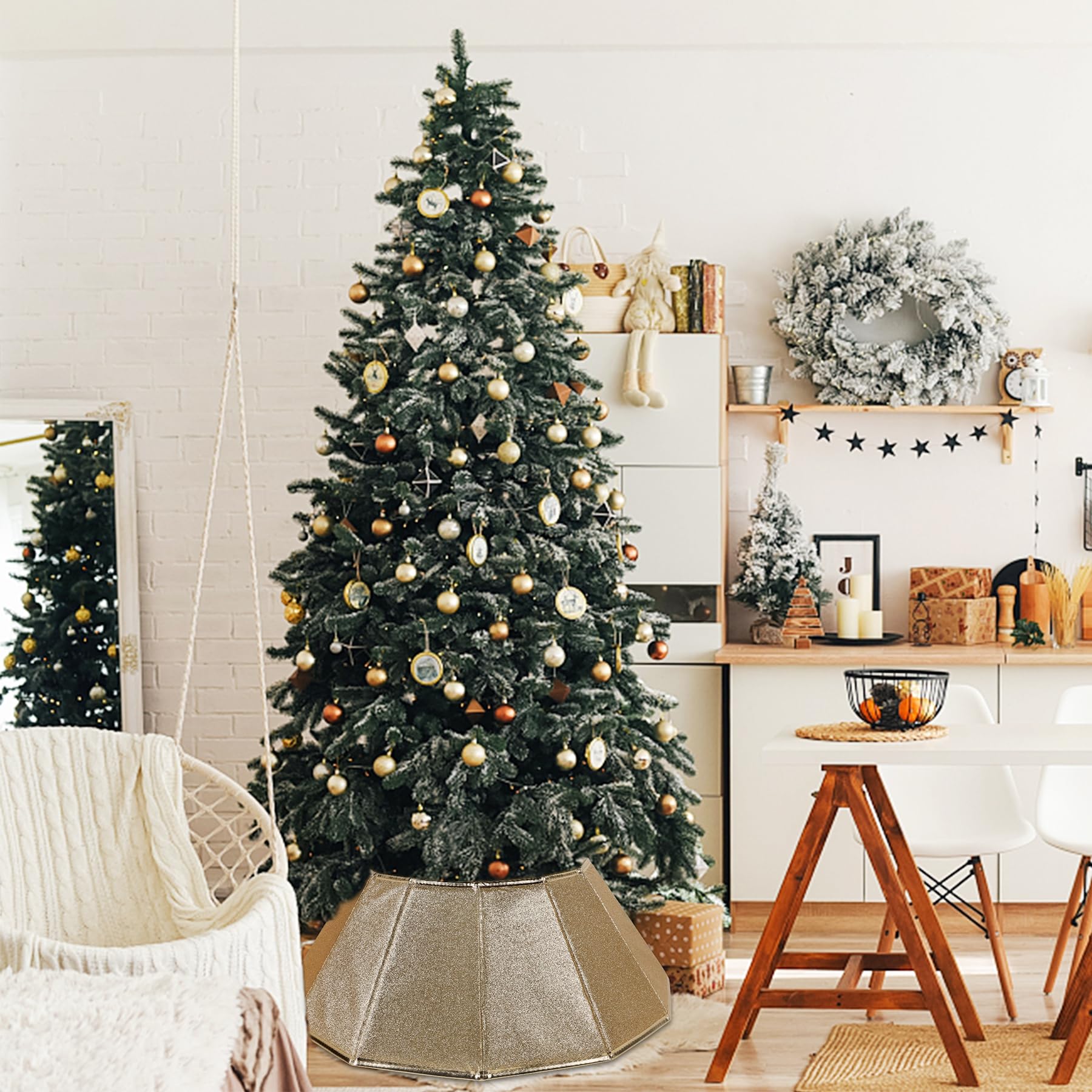 Blissun lifestyle shot in living room adding refined holiday atmosphere