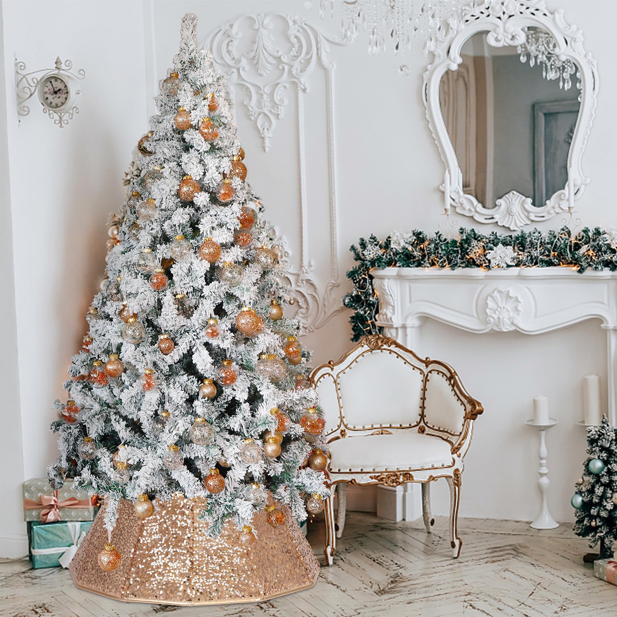 Blissun collar in holiday setting enhancing ornaments and room ambiance