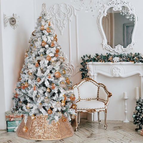 Blissun collar in holiday setting enhancing ornaments and room ambiance