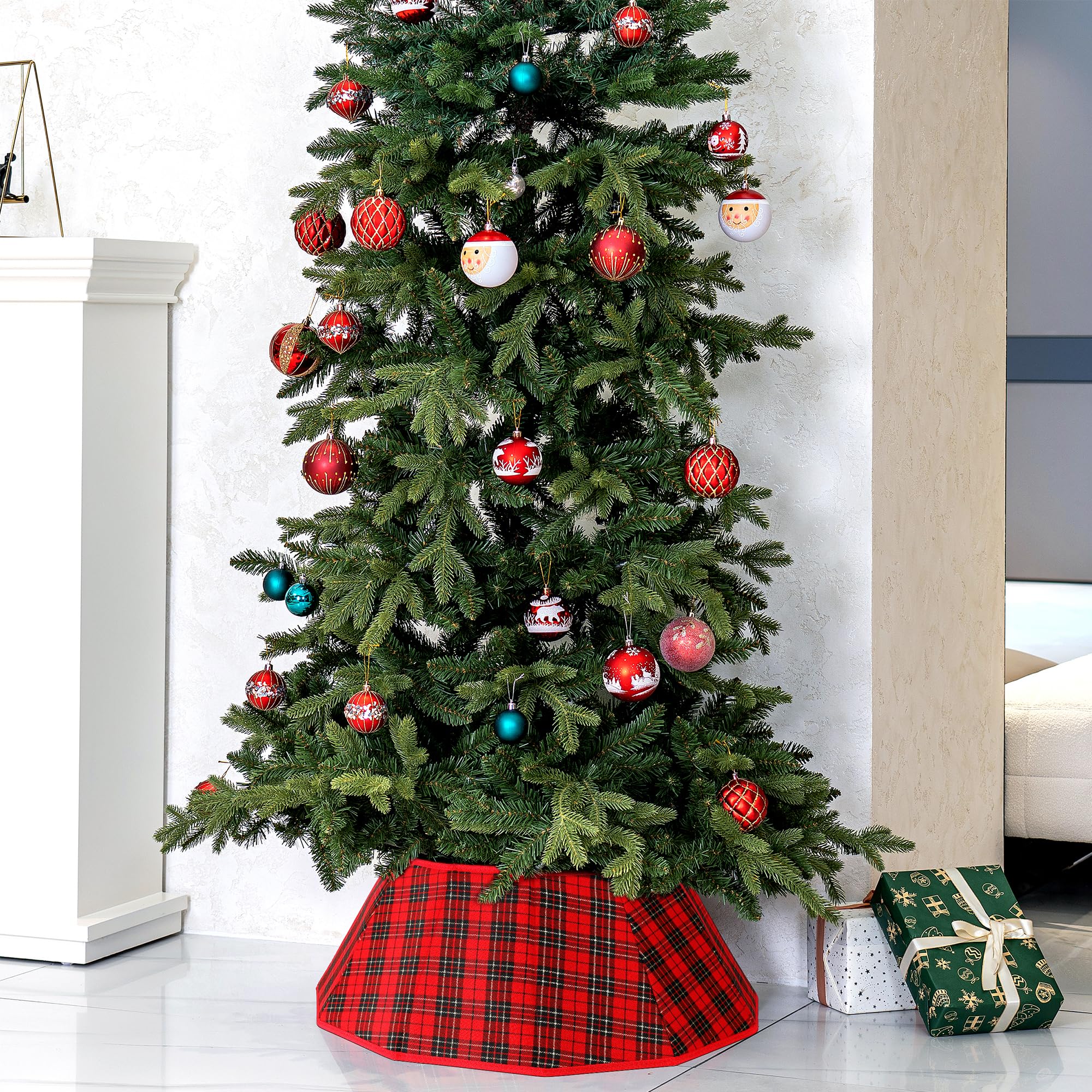 Blissun lifestyle shot in living room creating warm holiday ambiance