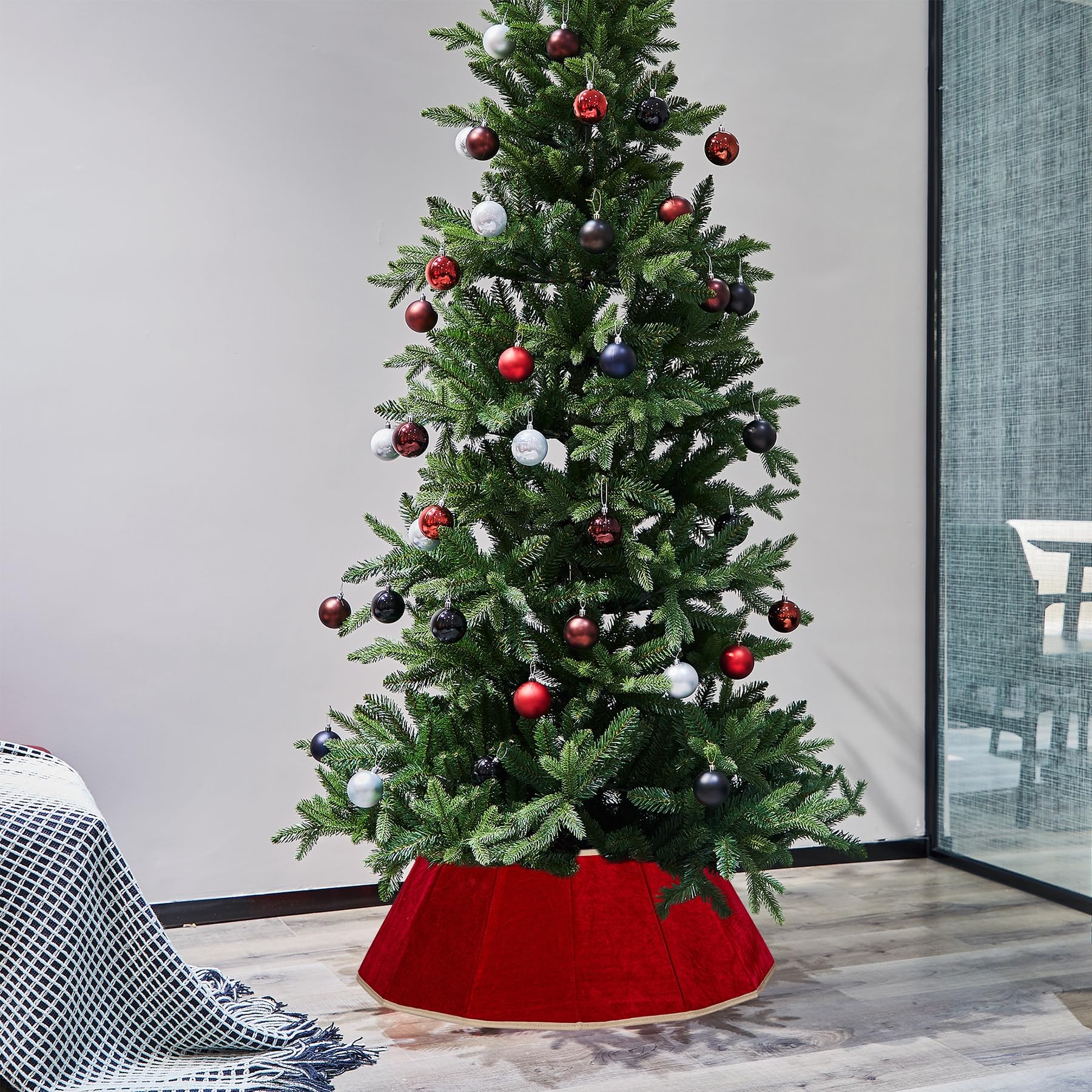 Blissun in living room lifestyle display adding festive refined style