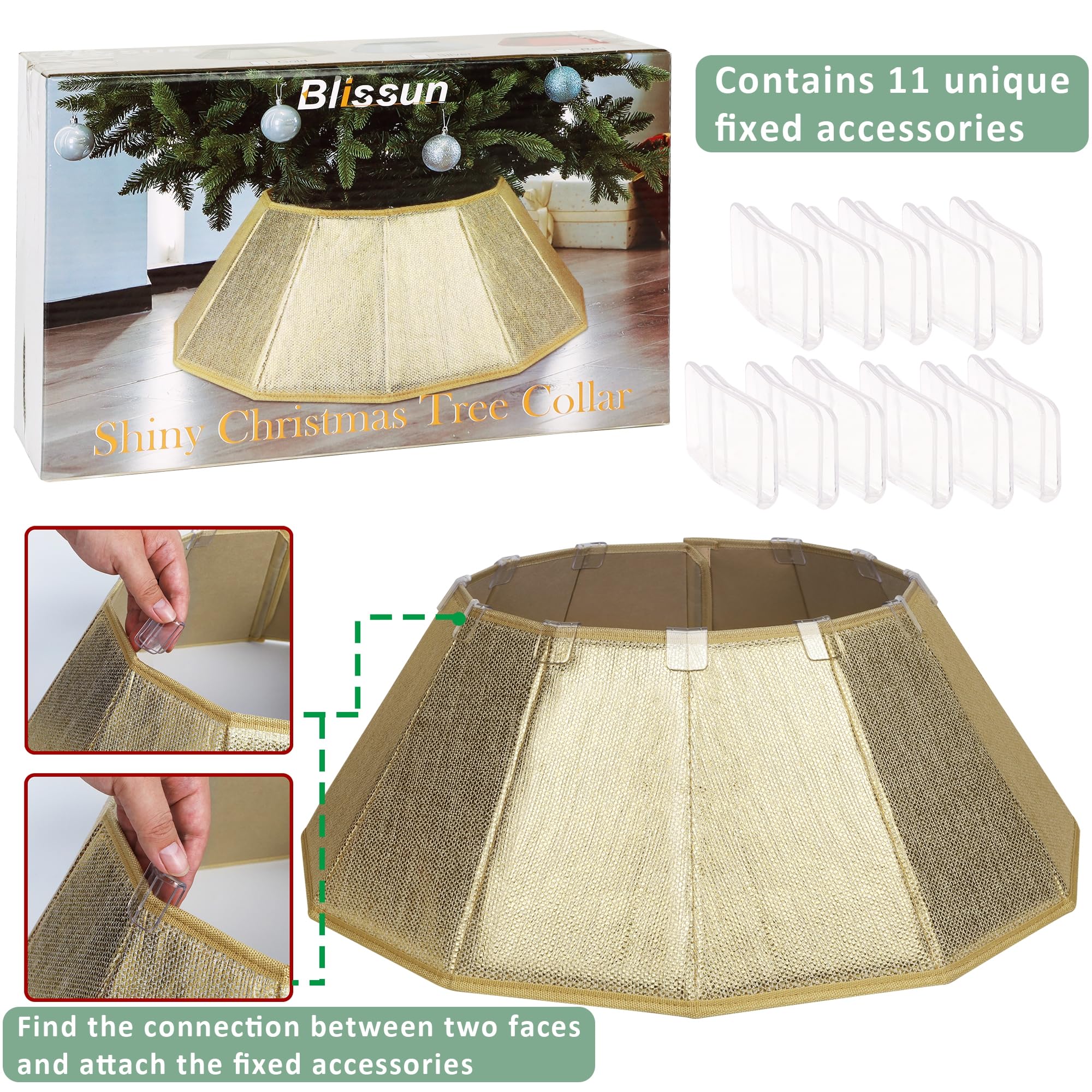 Blissun Velcro closure detail demonstrates quick assembly and secure fit
