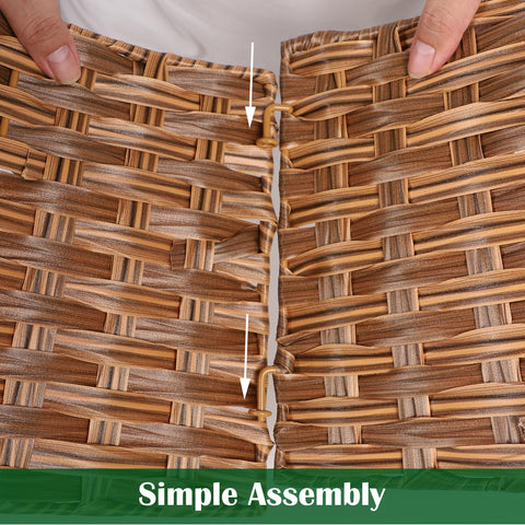 Blissun five panel assembly detail with quick-release pins for easy setup