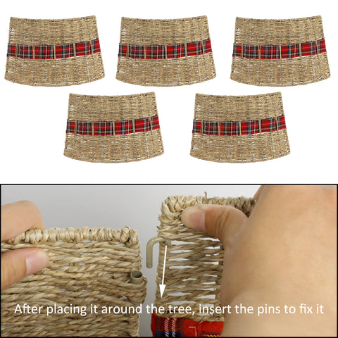 Blissun plaid pattern detail on collar adding festive farmhouse contrast and charm