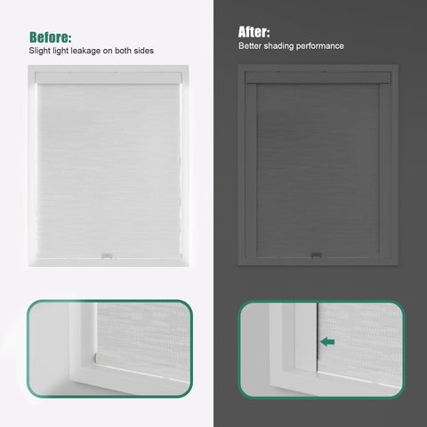 Bliwans close-up of PVC texture and L-shaped edge illustrating durable light absorption