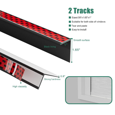 Bliwans side track installed on a roller shade blocking side light for darker room