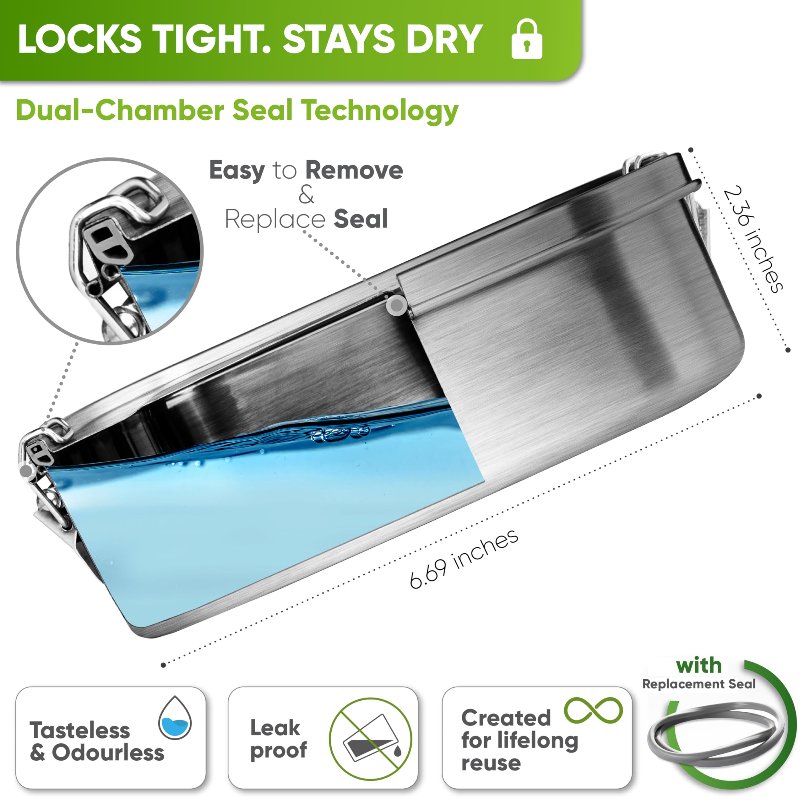 Blockhütte lock clips detail showing secure snap closure for travel