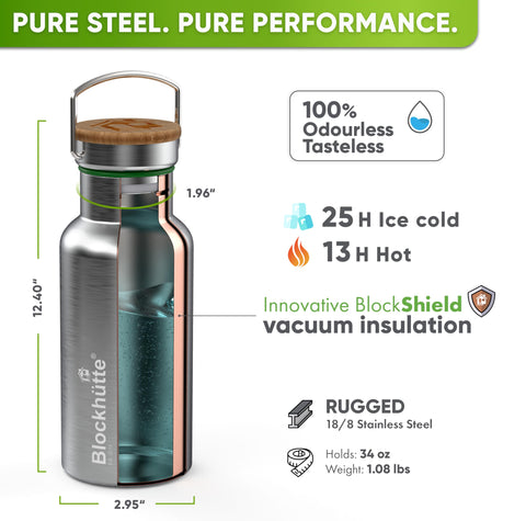 Blockhütte stainless interior detail highlighting smooth, flavor-safe surface