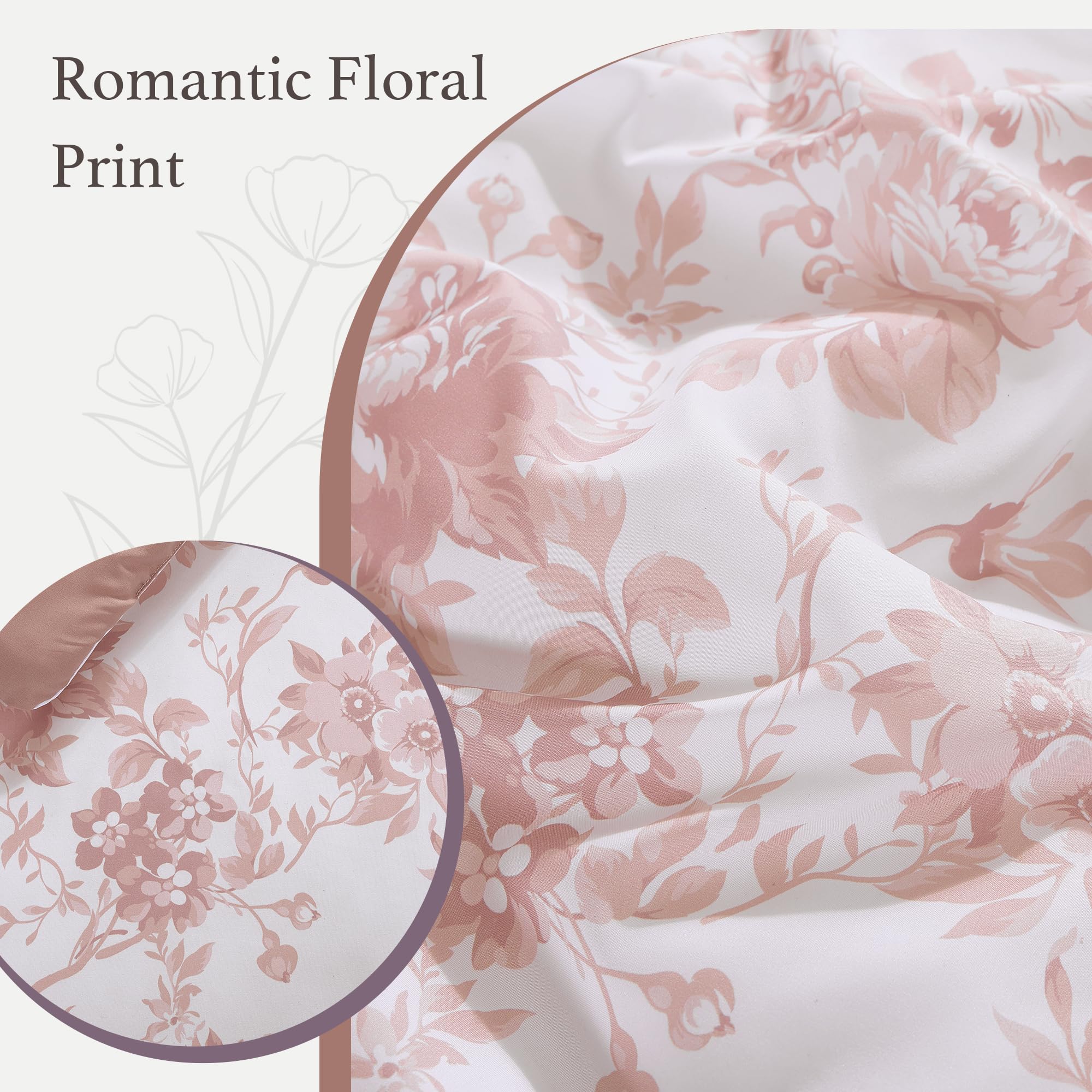 BLOOMHAVEN styled queen bed in a bright bedroom demonstrating ambiance