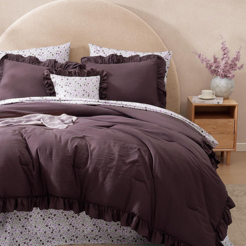 BLOOMHAVEN macro fabric texture emphasizing microfiber softness and durability