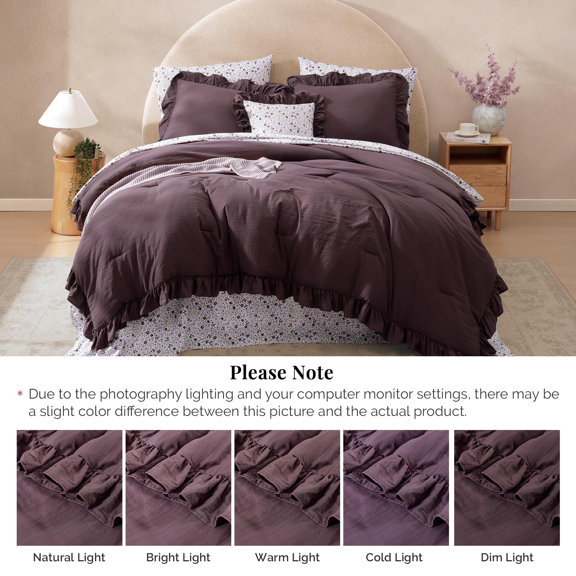BLOOMHAVEN styled bedroom scene with set installed conveying cozy ambiance