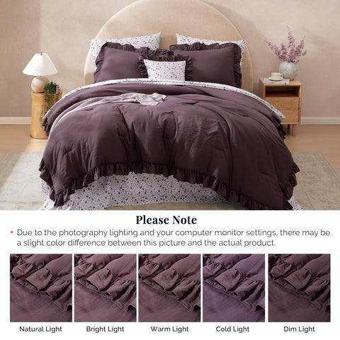 BLOOMHAVEN styled bedroom scene with set installed conveying cozy ambiance