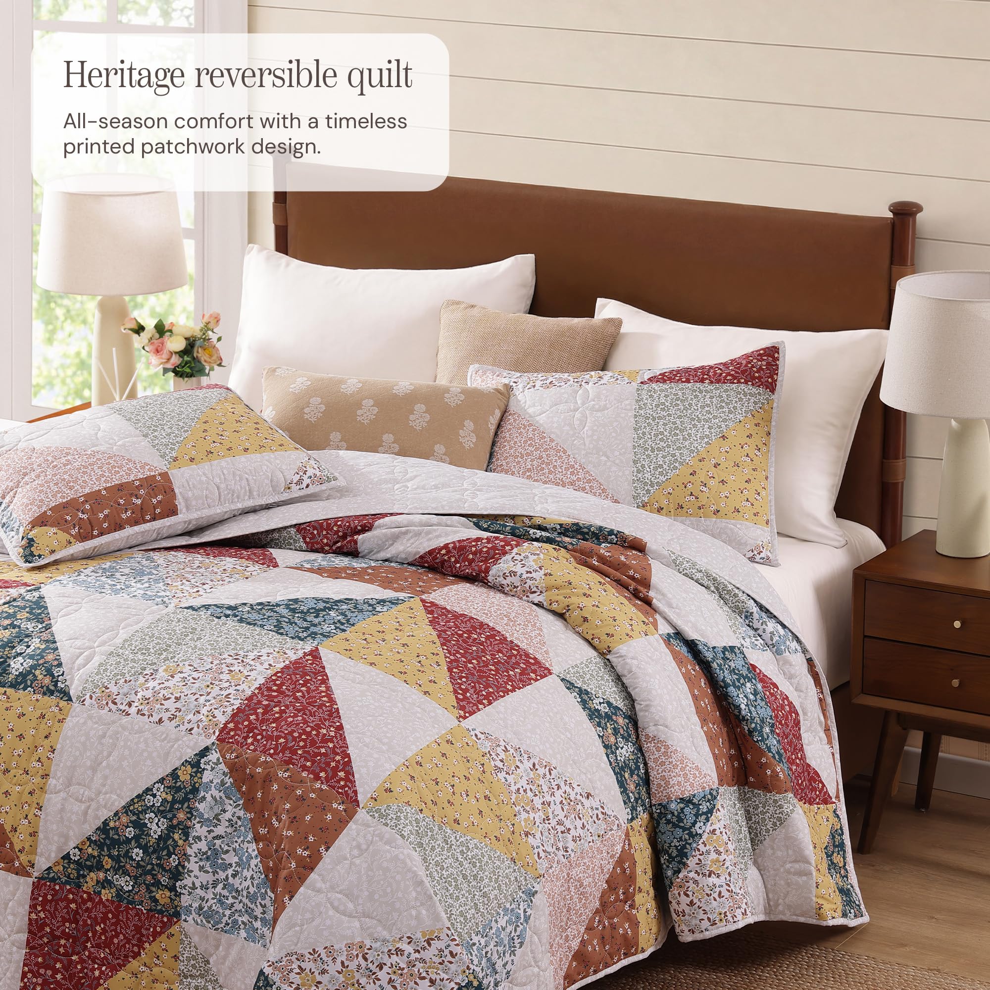 BLOOMHAVEN reverse side showing alternate pattern and versatile styling