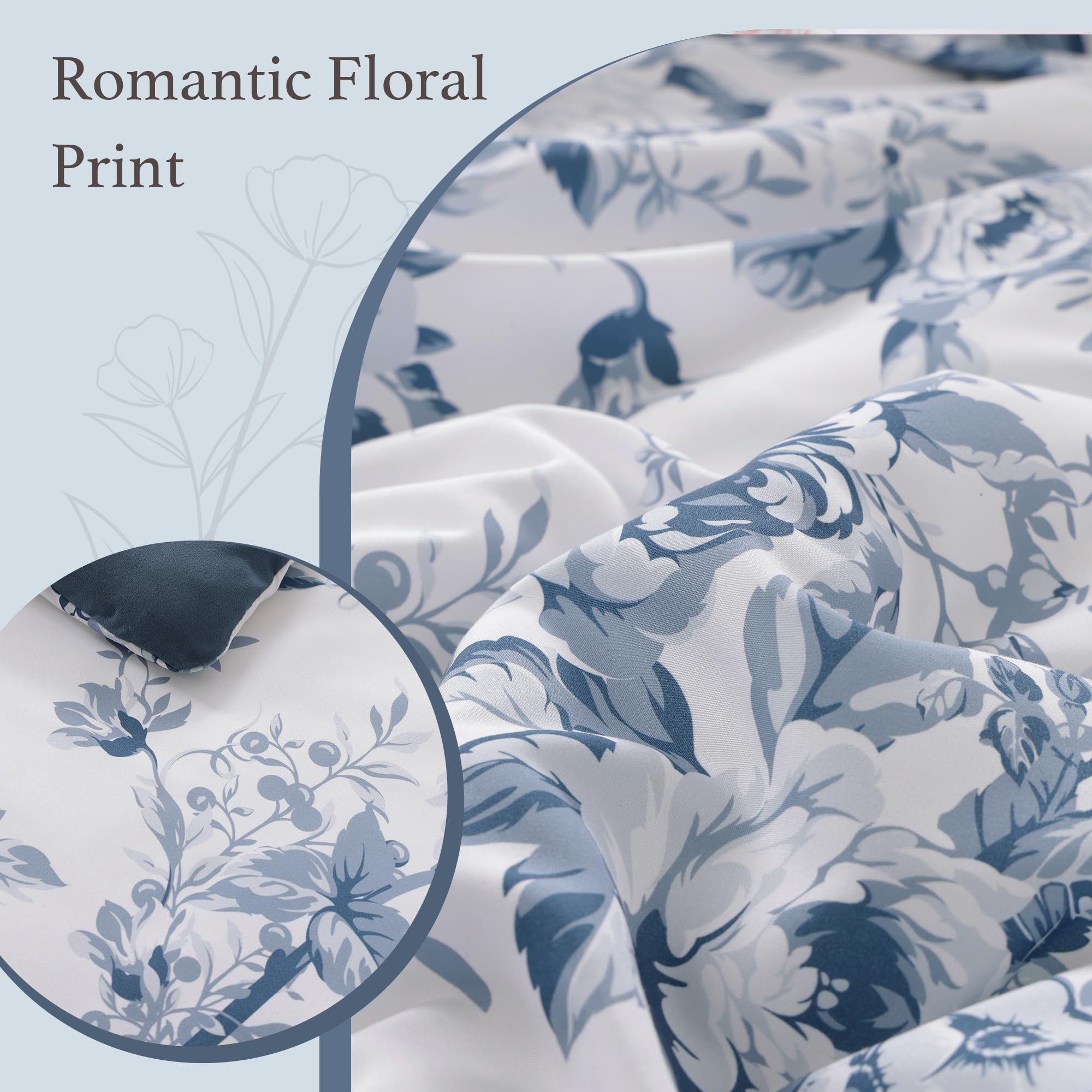 BLOOMHAVEN shams and pillowcases arranged to show matching finish