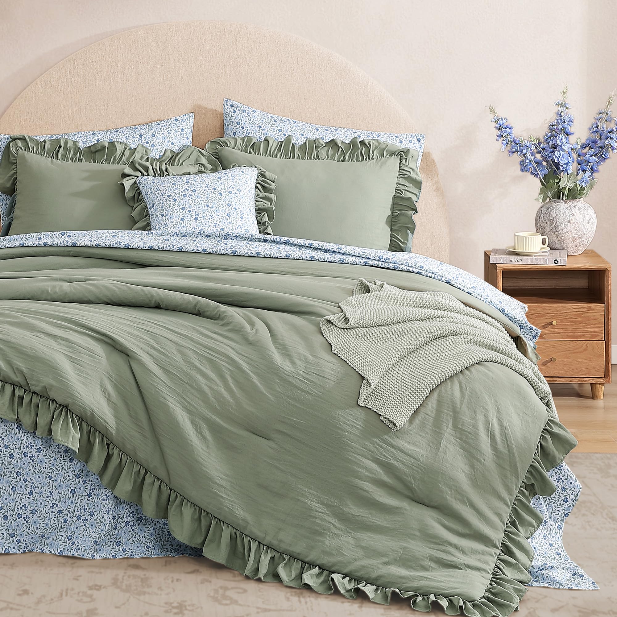 BLOOMHAVEN fabric texture close-up to show microfiber hand feel and soft, durable finish