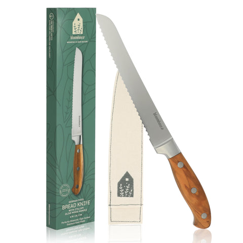 bloomhouse front view of full knife showing blade and handle for stylish storage