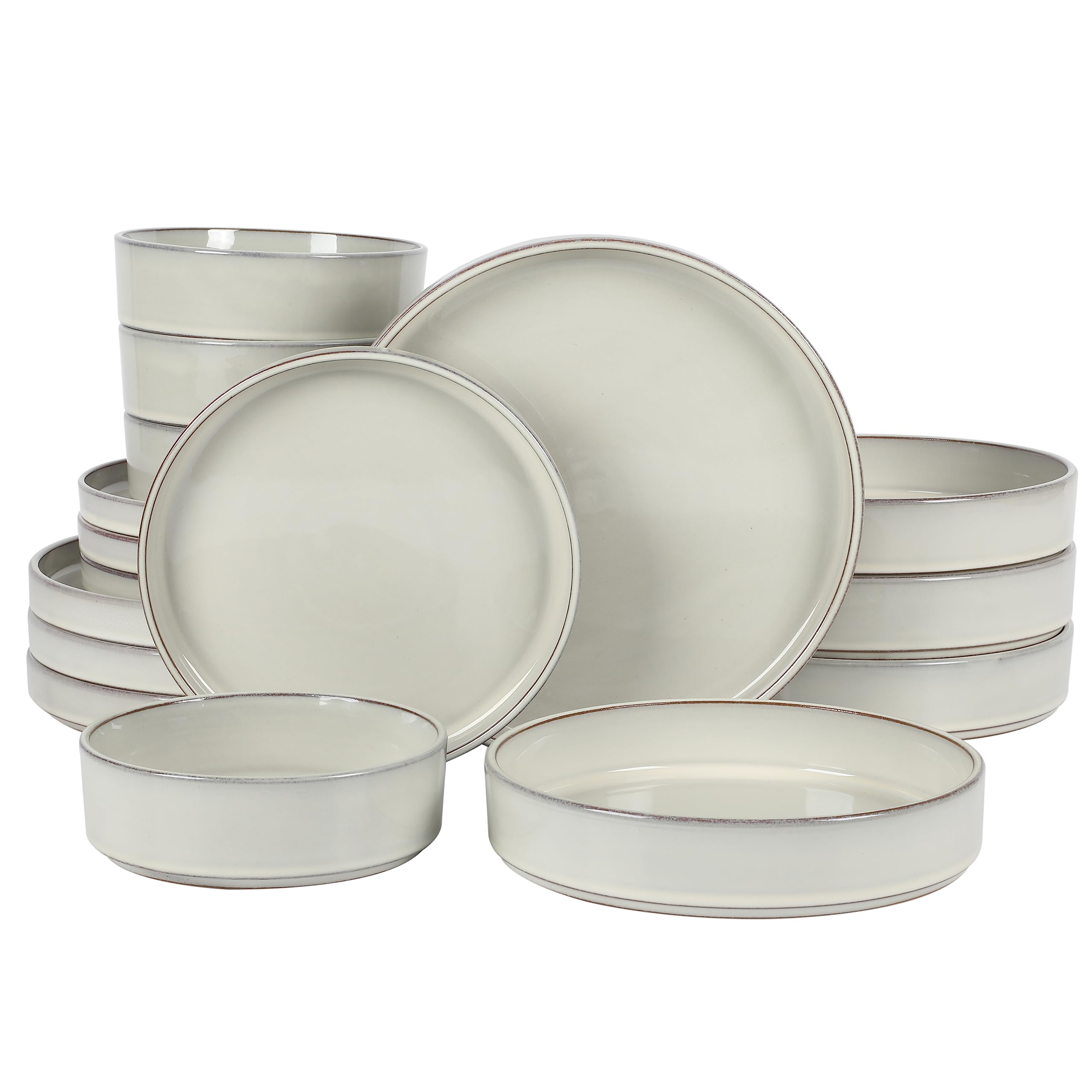 bloomhouse front view of full 16-piece set showing rustic elegance and cohesive design