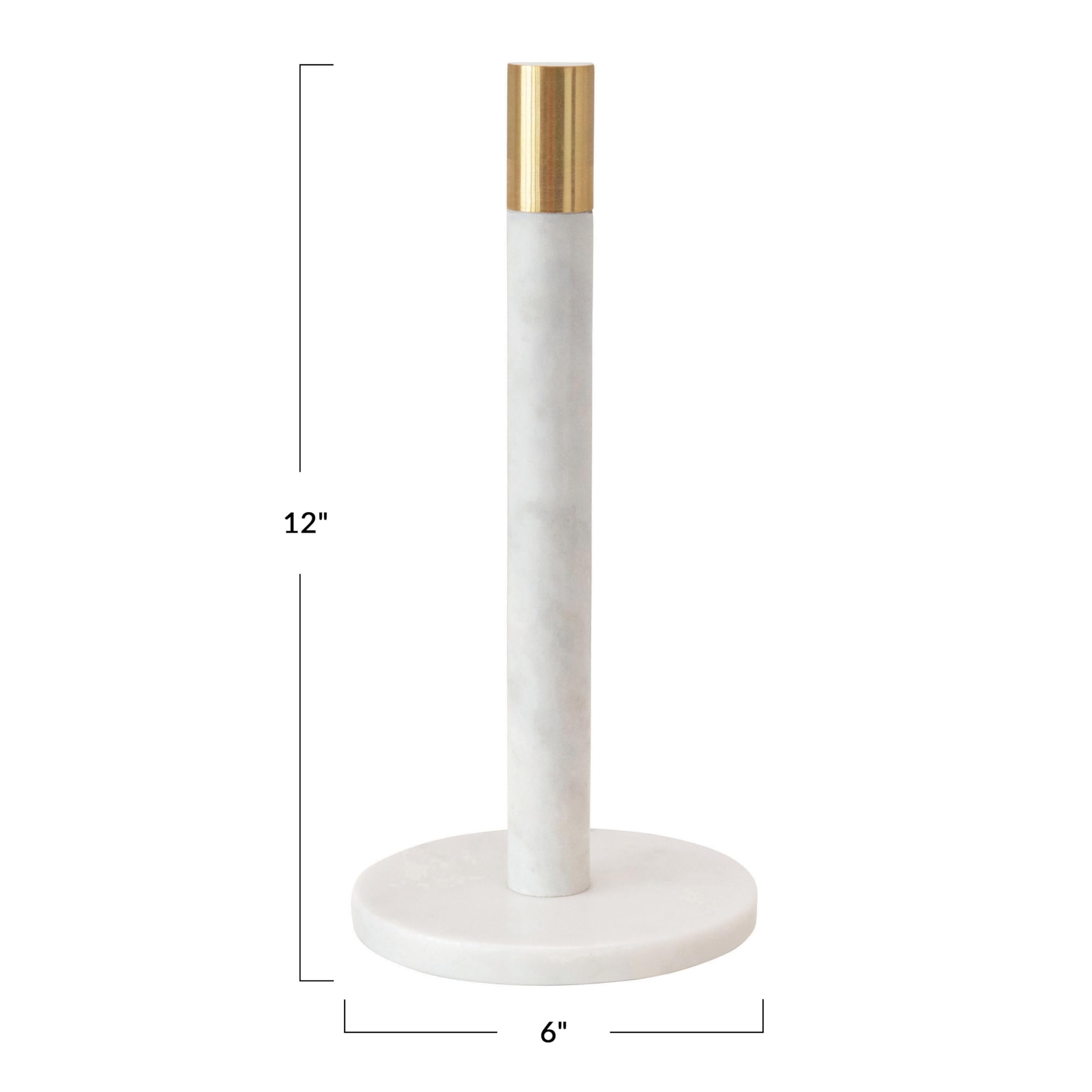 Bloomingville close-up of brass accent band on marble highlighting warm contrast and craftsmanship