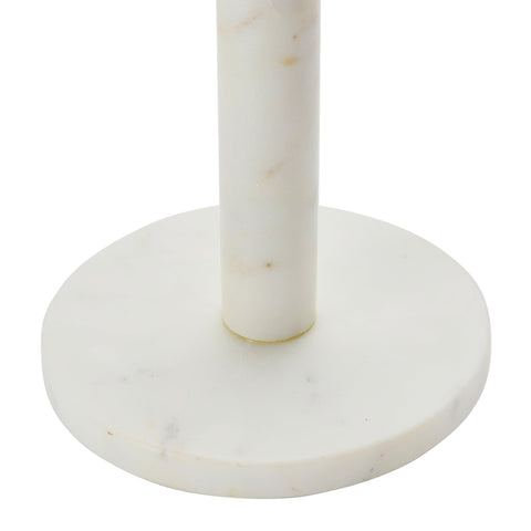 Bloomingville paper towel holder on kitchen counter in use showing stability and decorative appeal