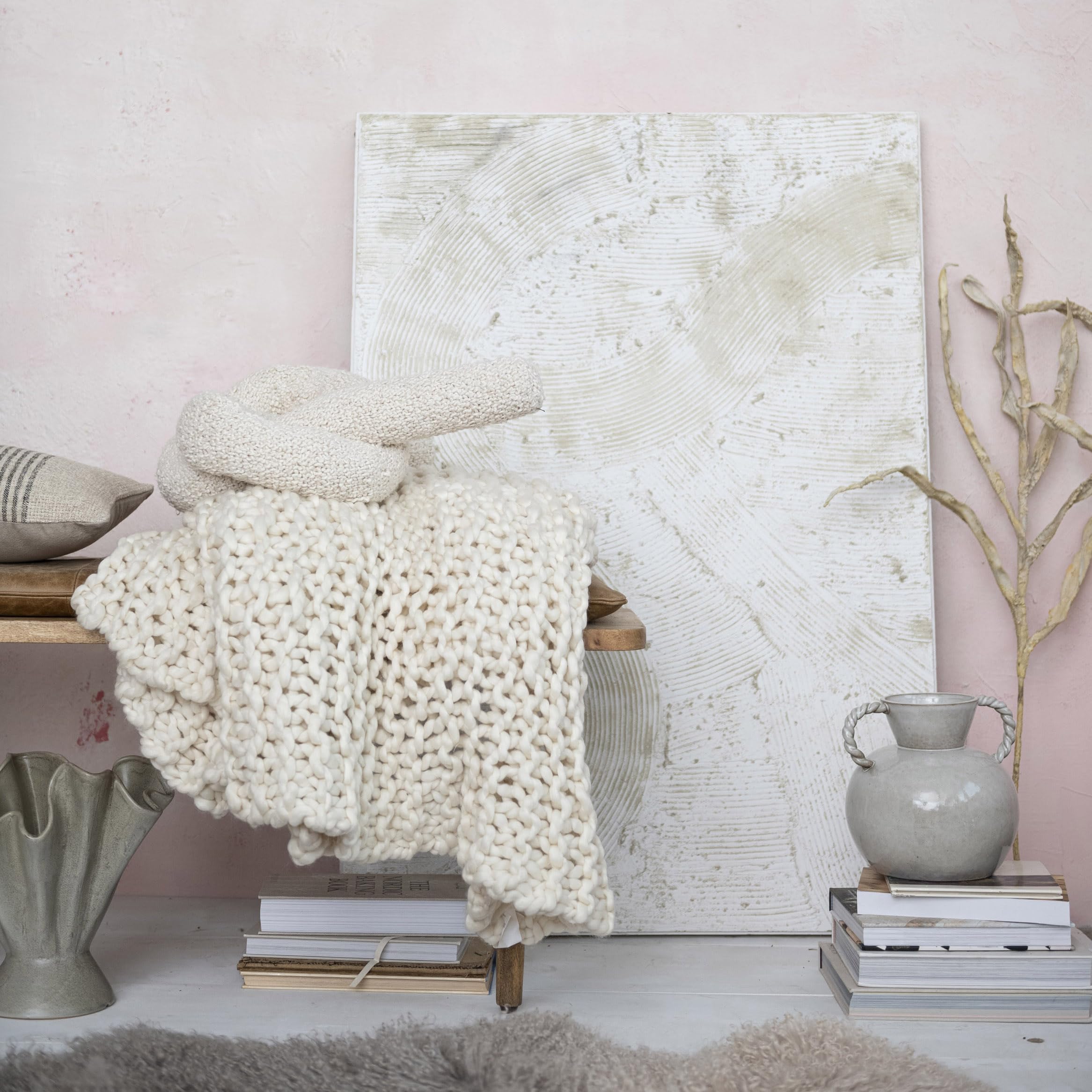 Bloomingville vase with dried stems showing long-lasting display option