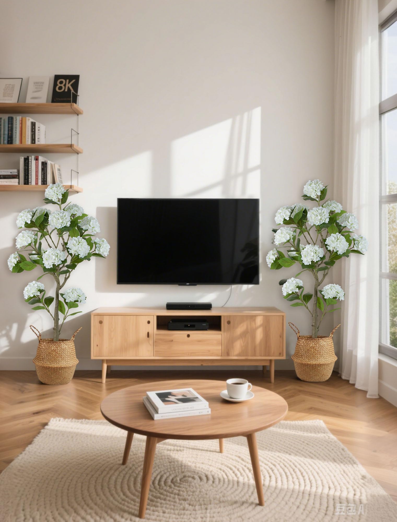 BLOSMON beside a chair showing height scale and appropriate size for rooms benefit