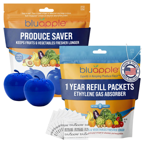 BluApple front packaging showing brand and bundle benefits for longer freshness