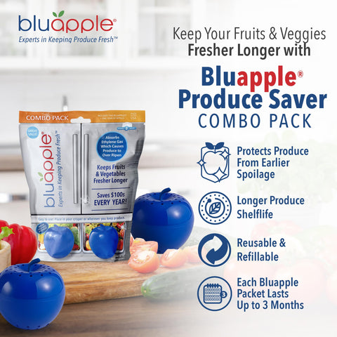 BluApple open with sealed packet inside demonstrating easy setup benefit