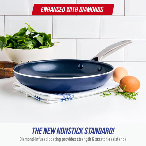 Blue Diamond side profile showing forged aluminum base for even heat distribution