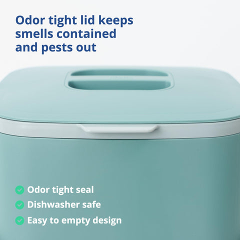 BLUE GINKGO bin in use on kitchen countertop conveying daily convenience