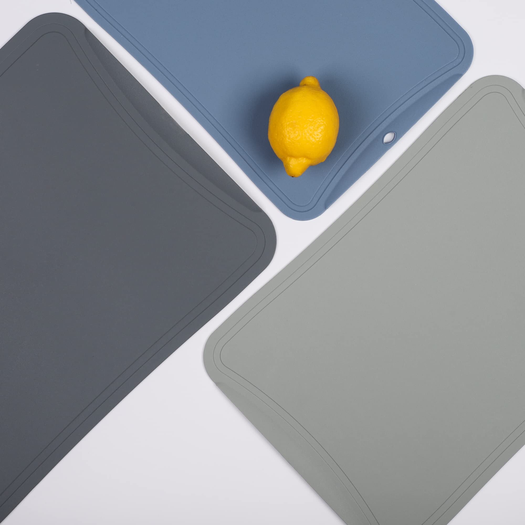 BLUE GINKGO in kitchen with chef using mat to highlight everyday meal prep efficiency benefit