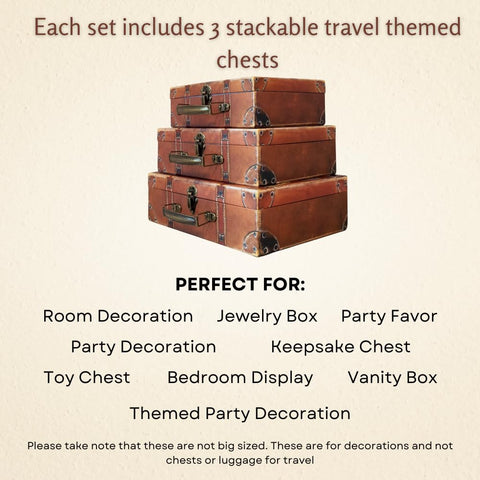 Blue Orchards stacked travel boxes on a shelf adding decorative organization to room