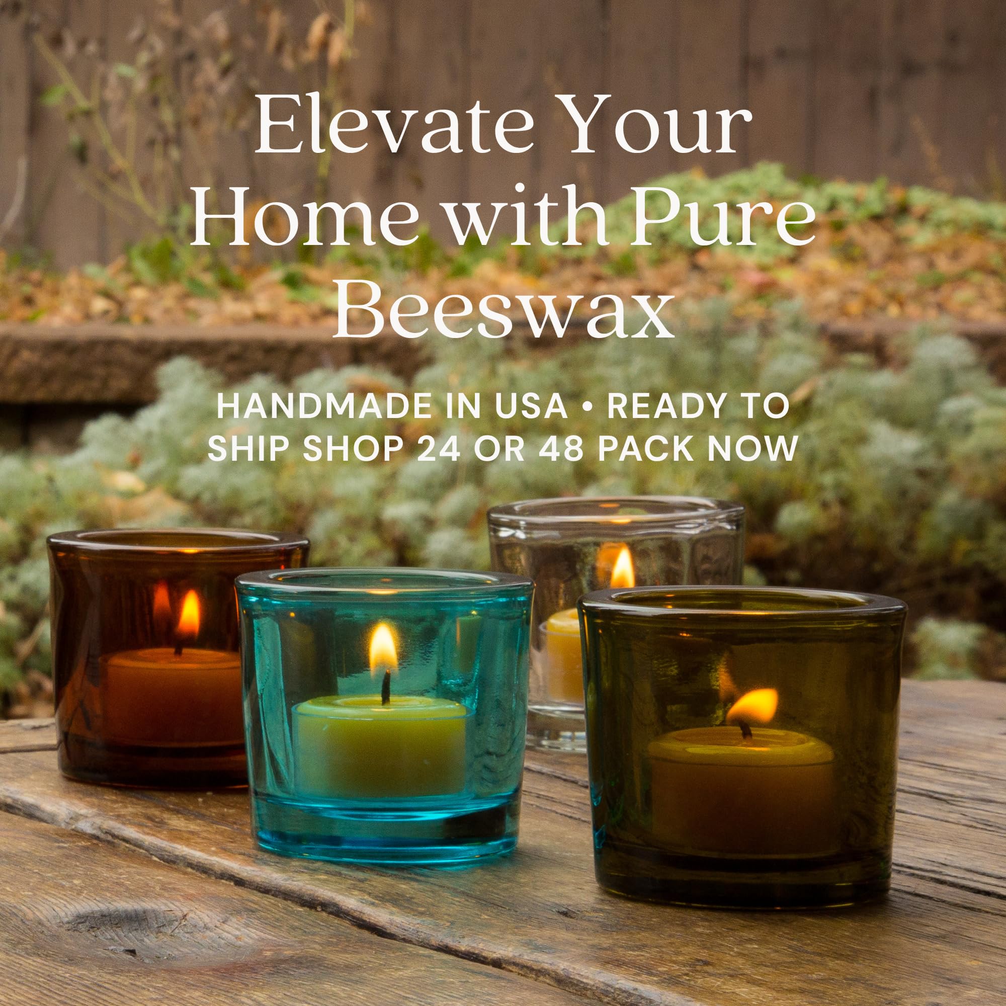 Bluecorn Beeswax wedding centerpiece setting adding elegant ambiance