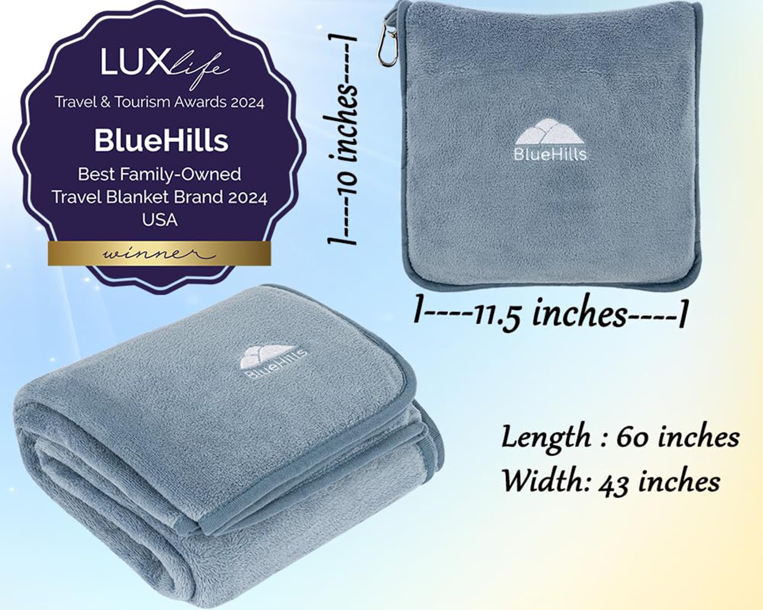 BlueHills plush fabric close-up showing soft texture and warmth without weight benefit