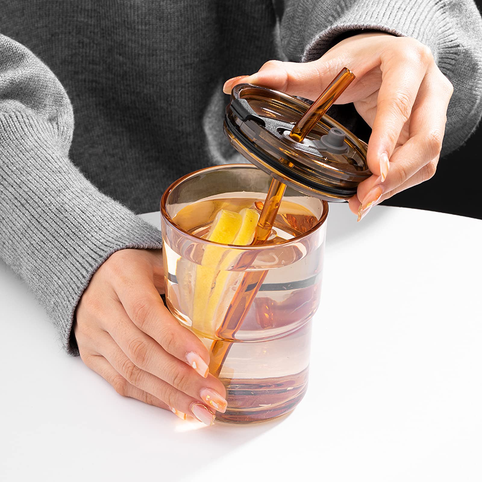 BLUEPOLAR tumbler beside smartphone to show scale and portable size benefit