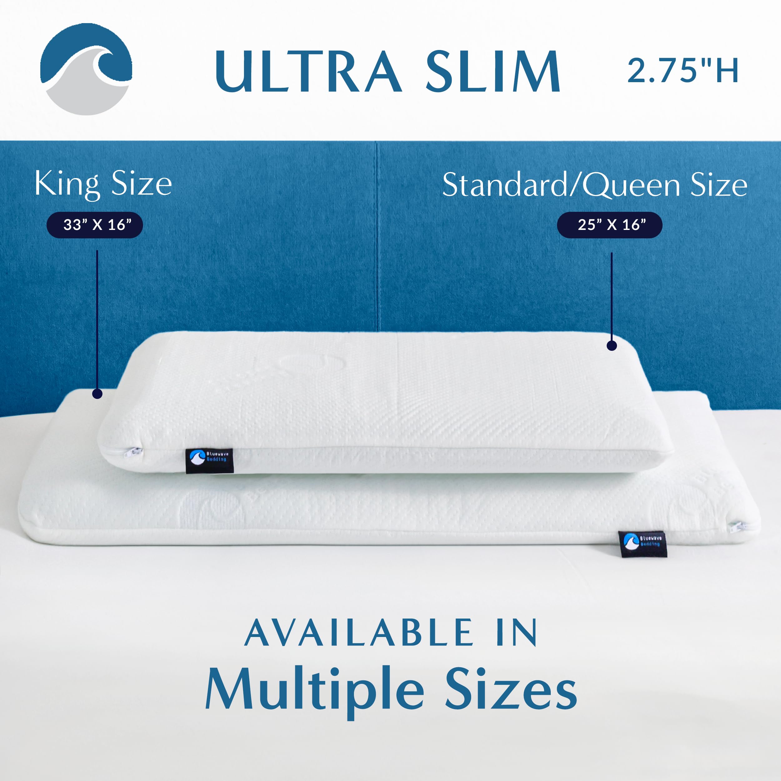 Bluewave Bedding unzipped removable cover for easy machine washing