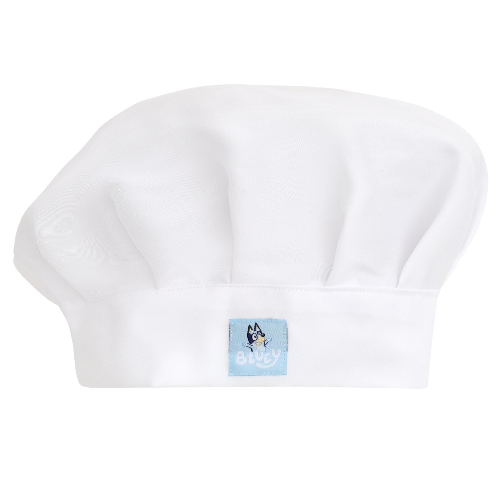 Bluey apron fabric texture twill highlighting durable, easy-care material