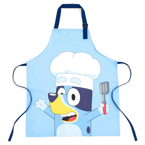 Bluey chef hat close detail showing pull-on closure and comfortable fit