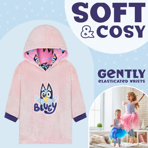 Bluey child wearing hoodie lifestyle scene showing warmth and playability