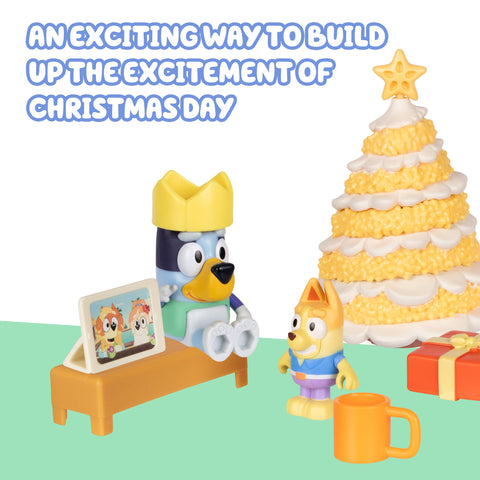 Bluey figure in pool play scene demonstrating imaginative holiday play with benefits