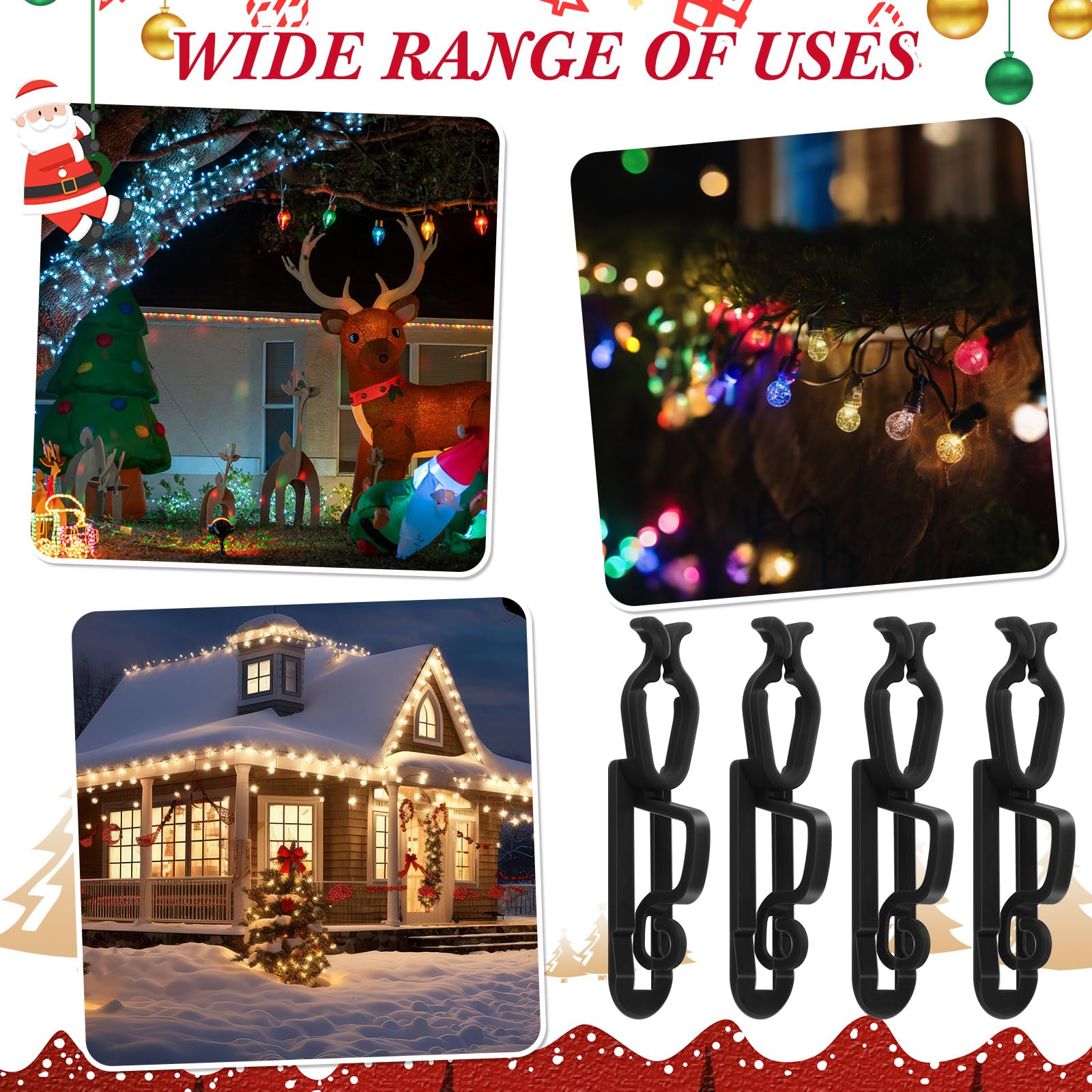 Blulu pack of 200 clips laid out to show quantity and value for large displays