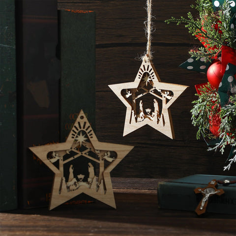 Blulu ornaments hanging on garland demonstrating versatile display options