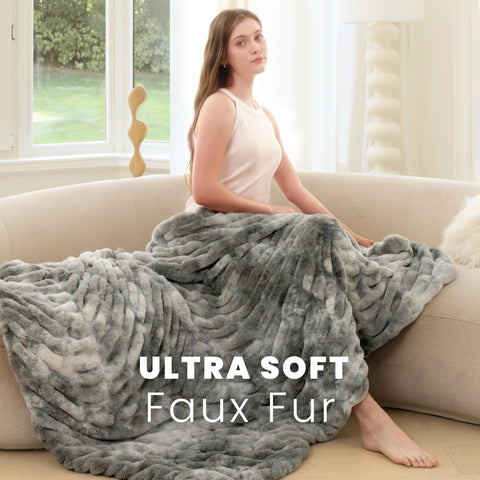 blunique detailed shot of plush pile showing fluffy comfort and loft