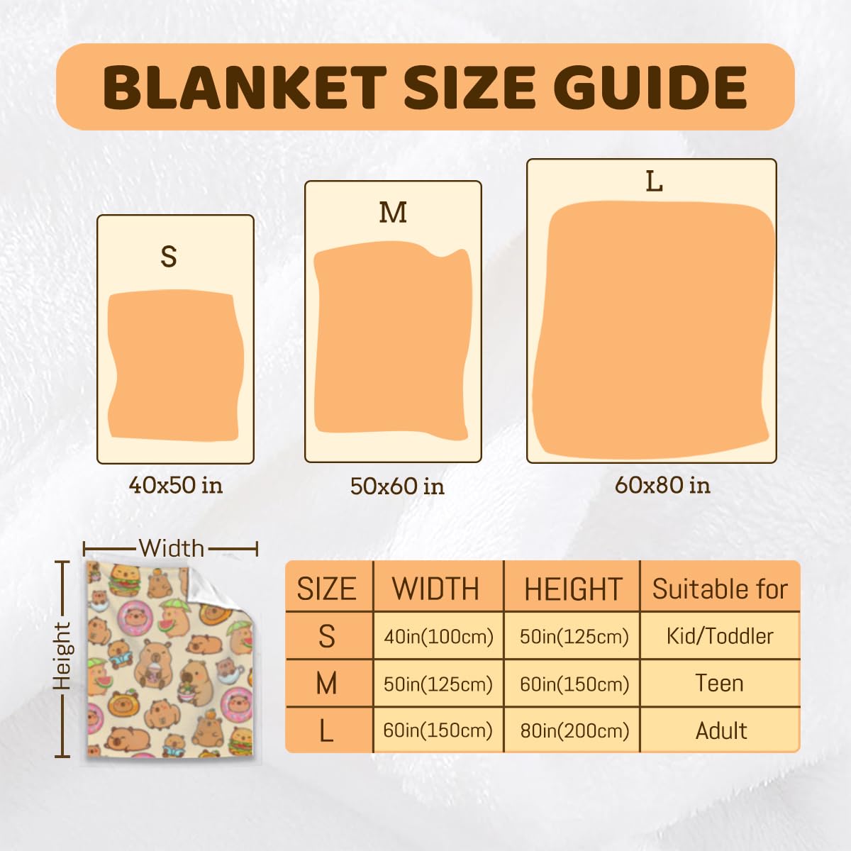 Bmaows capybara blanket styled on bed as decor adding playful personality to a room