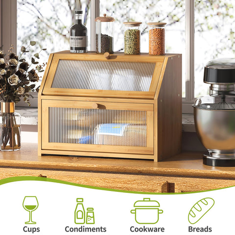 BMOSU magnetic lock and smooth handle for secure, effortless opening