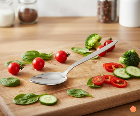 BNAZIND spoon in dishwasher rack showing easy cleanup and dishwasher safety