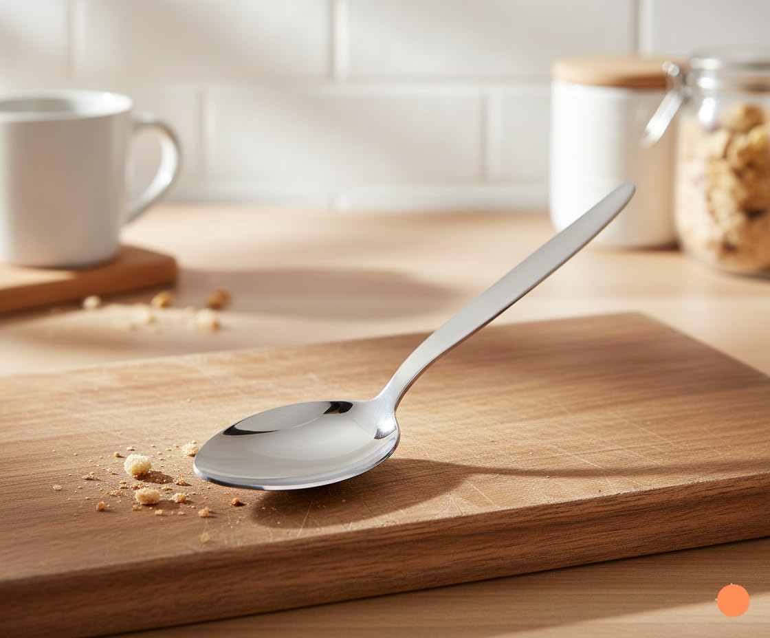 BNAZIND spoon stirring thick sauce demonstrating heat resistance and strength