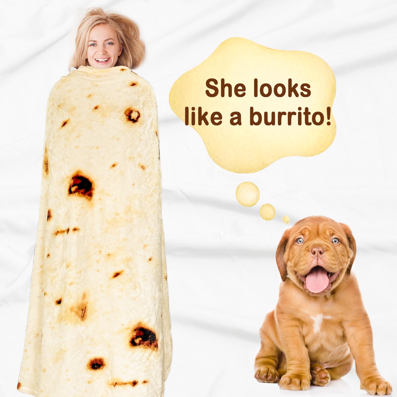 Bnuitland blanket wrapped on person demonstrating wearable comfort and coverage