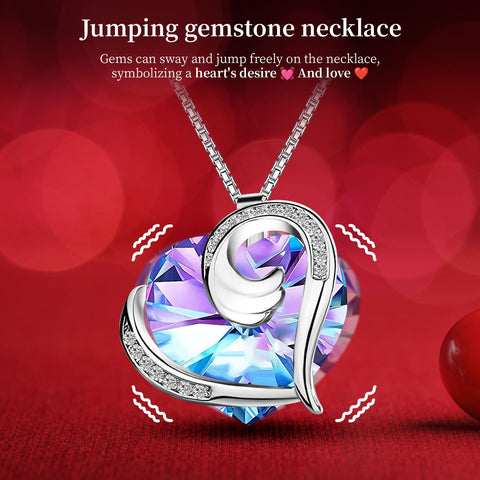 BNWXOY box with LED lighting illuminating rose and necklace for dramatic display