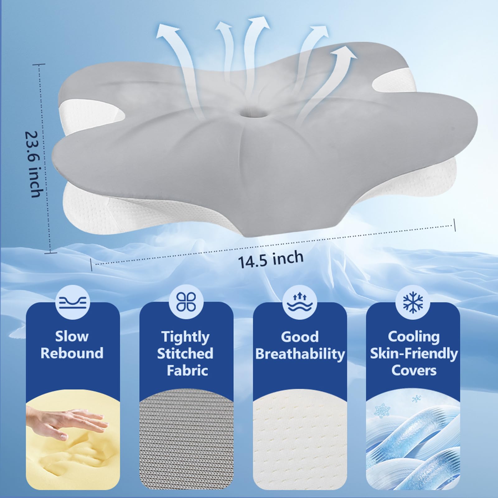 BNXIANG zippered breathable cover demonstrating cool sleep surface benefit